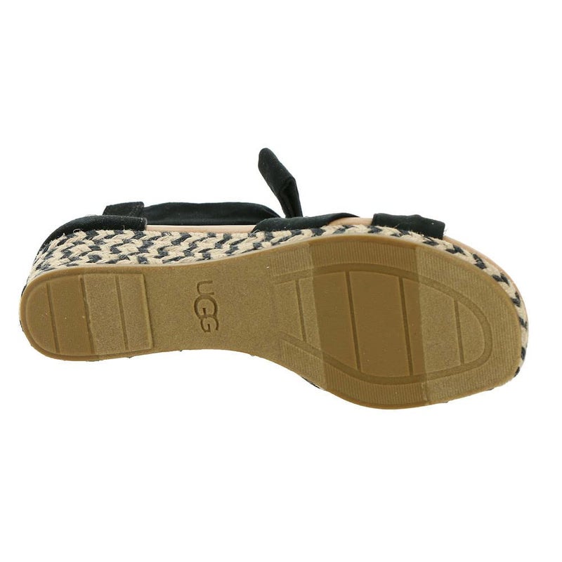 UGG Women's Yarrow Sandal, Black Canvas, 8 - Image 3